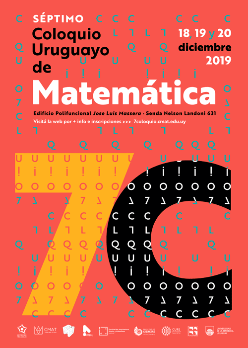 Afiche del 7mo Coloquio Uruguayo de Matemática